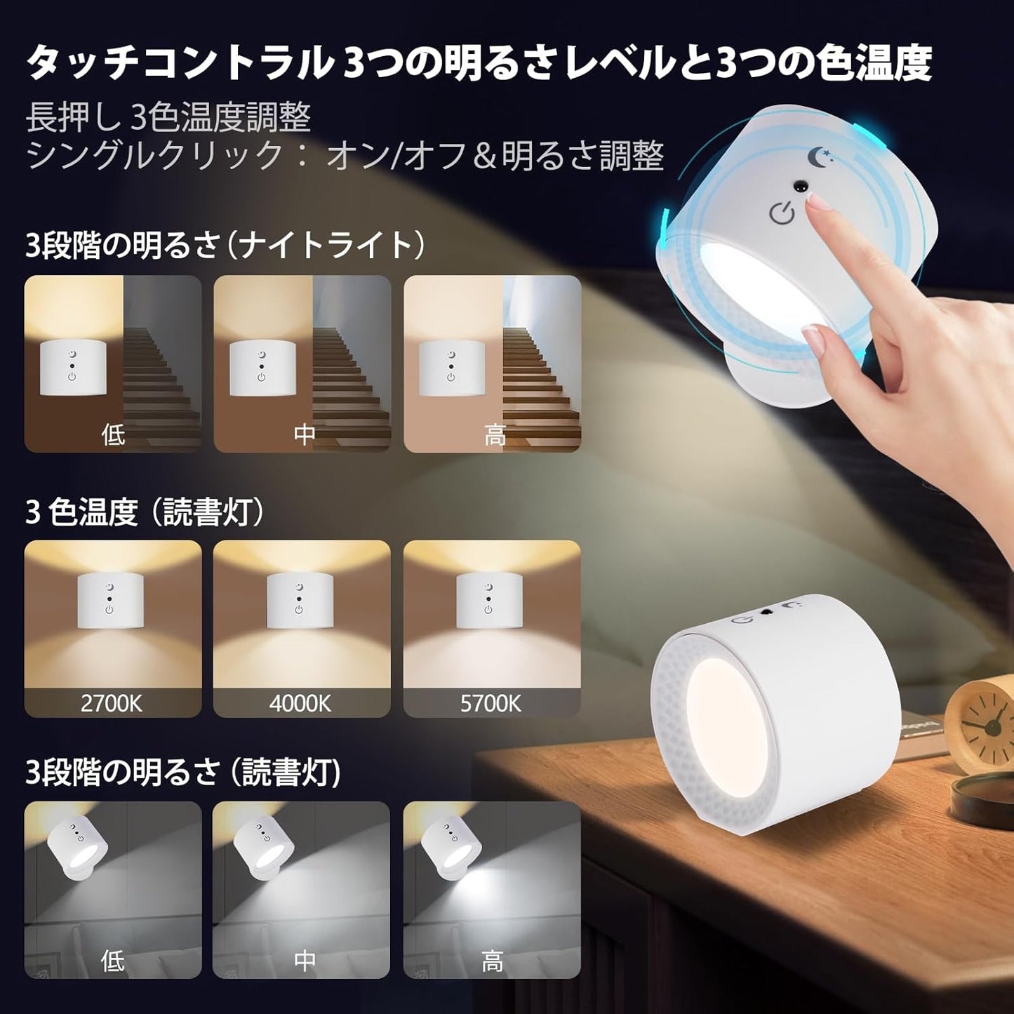 WOWストア コードレスLEDリモコンライト