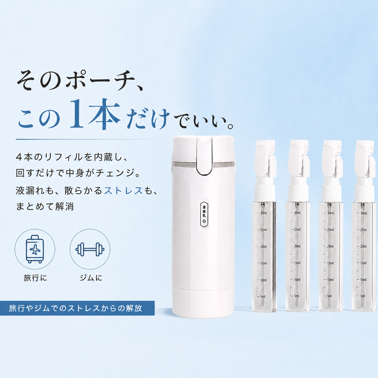 WOWストア 旅の美容ボトル