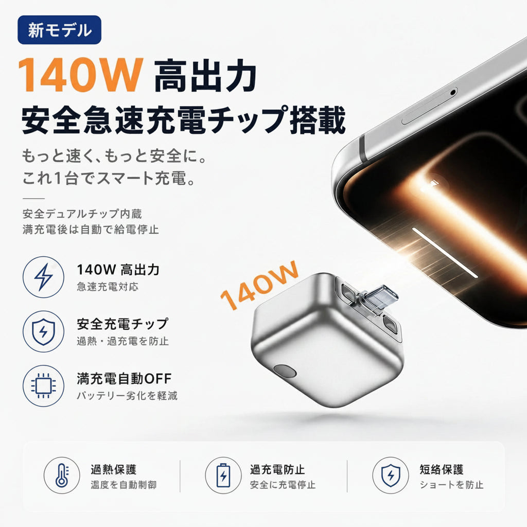 WOWストア 過充電防止スマート充電器